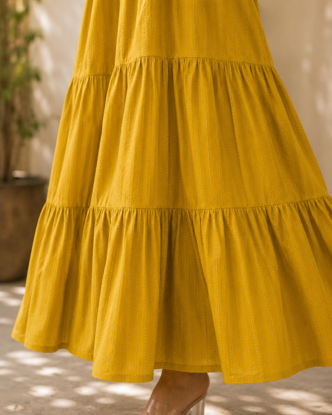 Saffron Whisper Maxi Dress