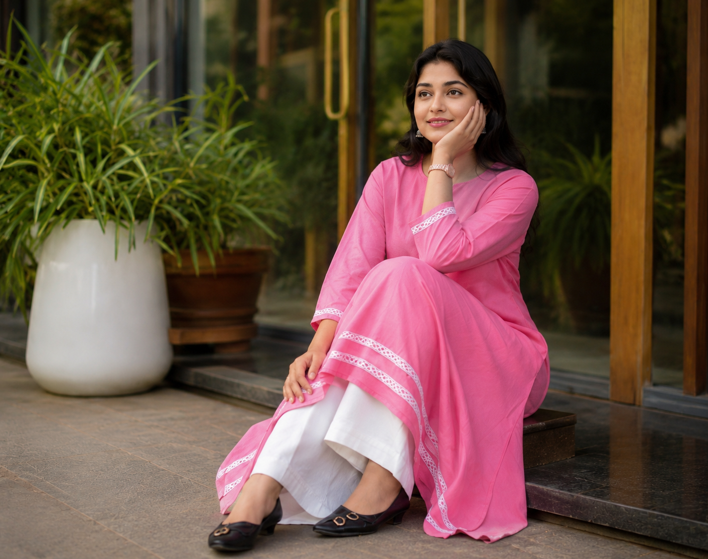 Blush Bloom Kurta