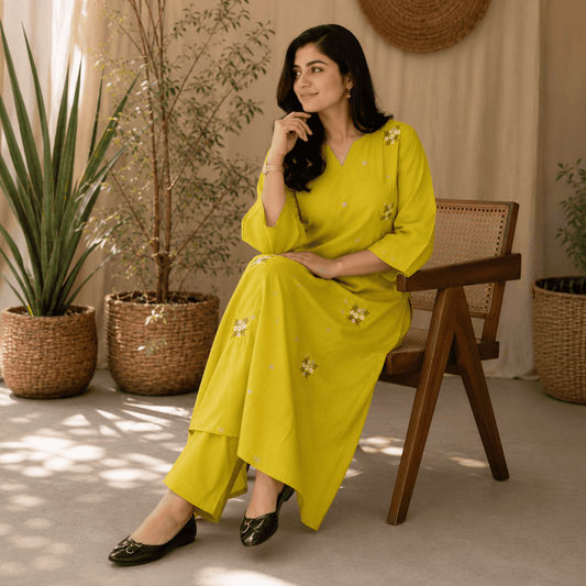 Citrine Bloom Kurta