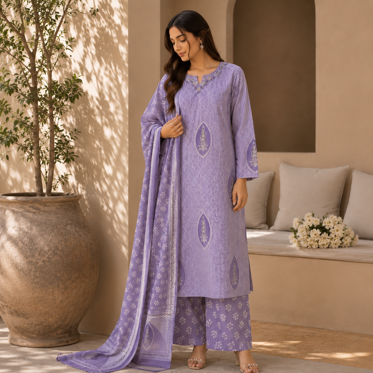 Lilac Elegance Suit Set