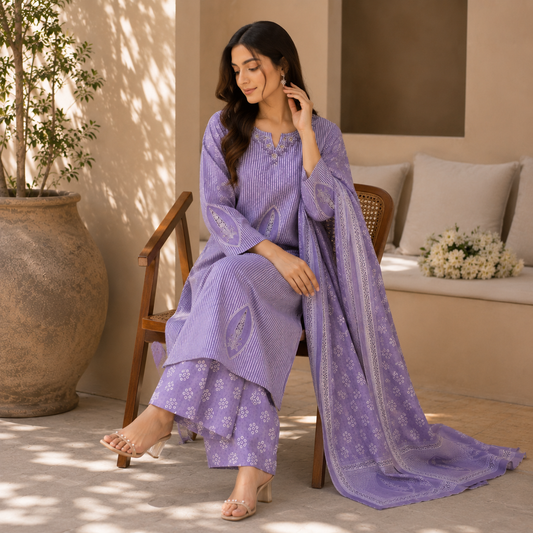 Lilac Elegance Suit Set