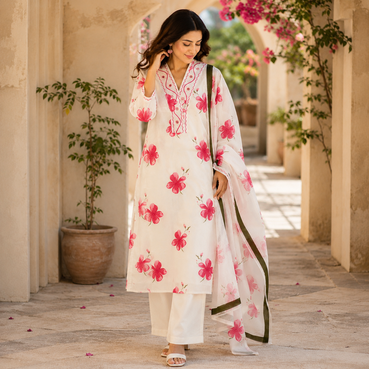 Pink Blossom Suit Set