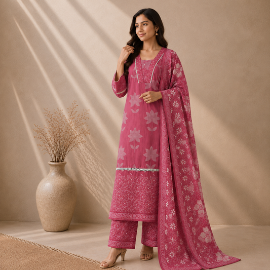 Rose Petal Suit Set