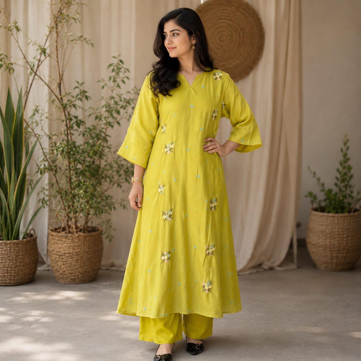 Citrine Bloom Kurta