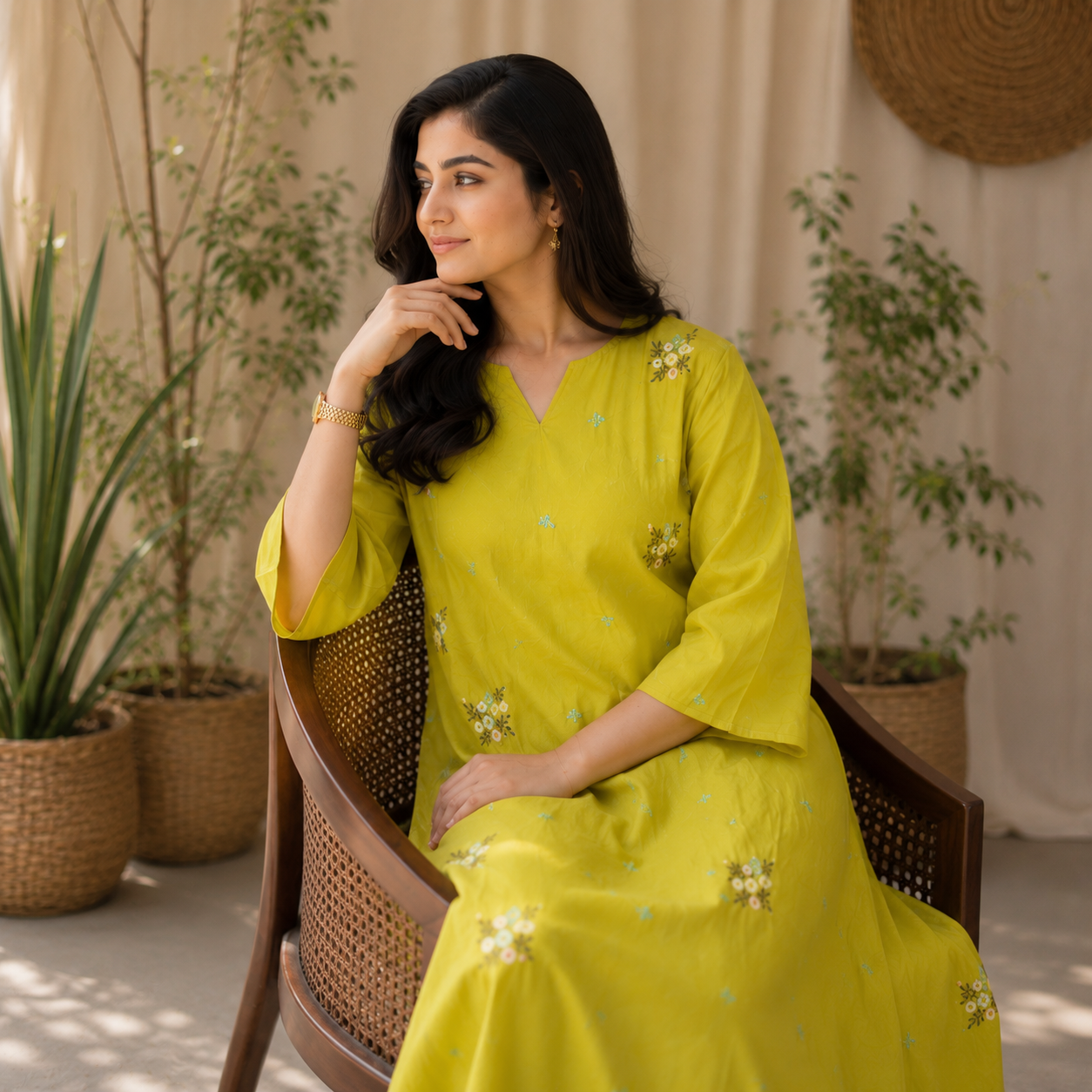 Citrine Bloom Kurta