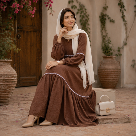Mocha Brown Maxi Dress