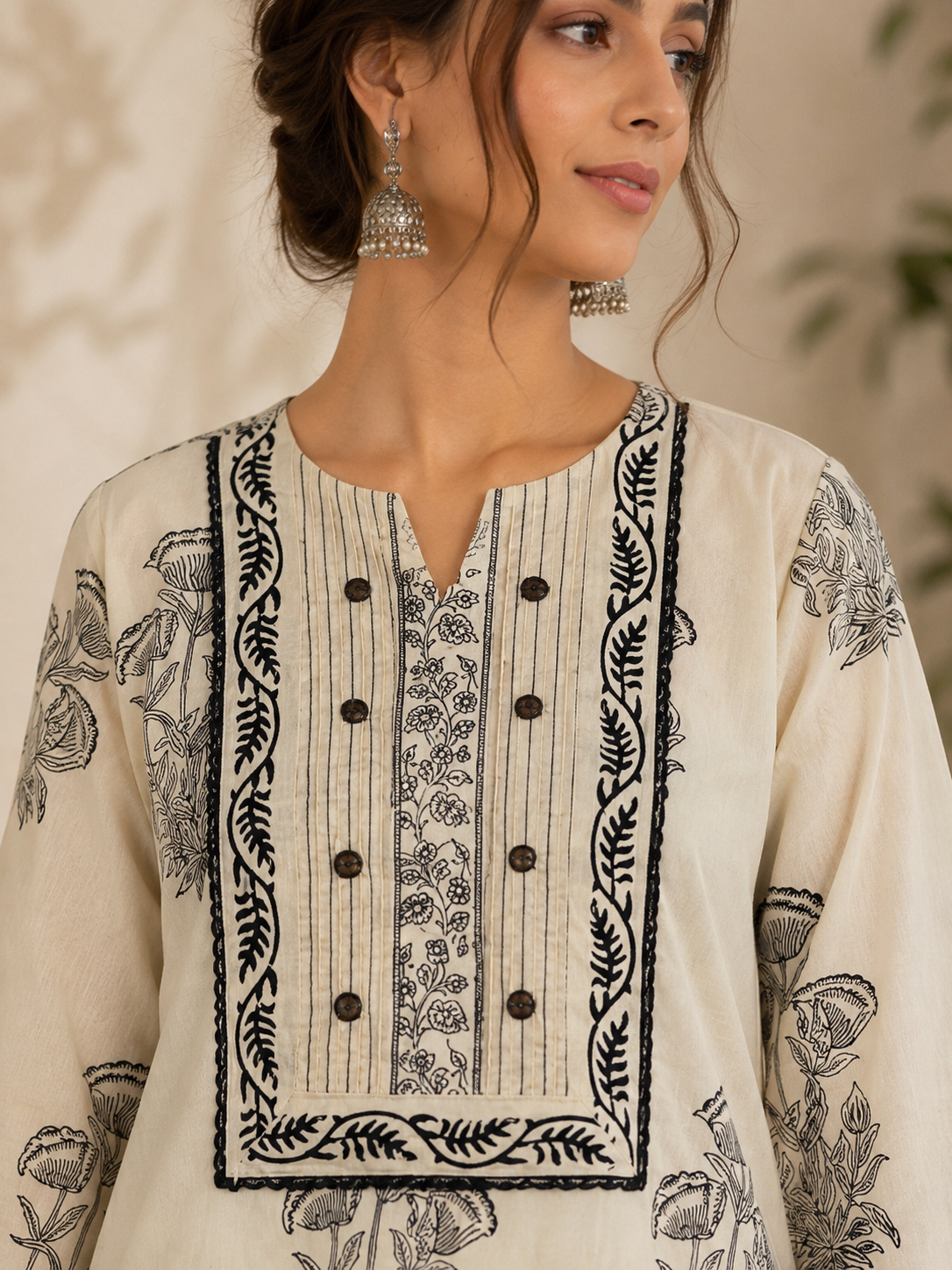 Ivory Noir Suit Set