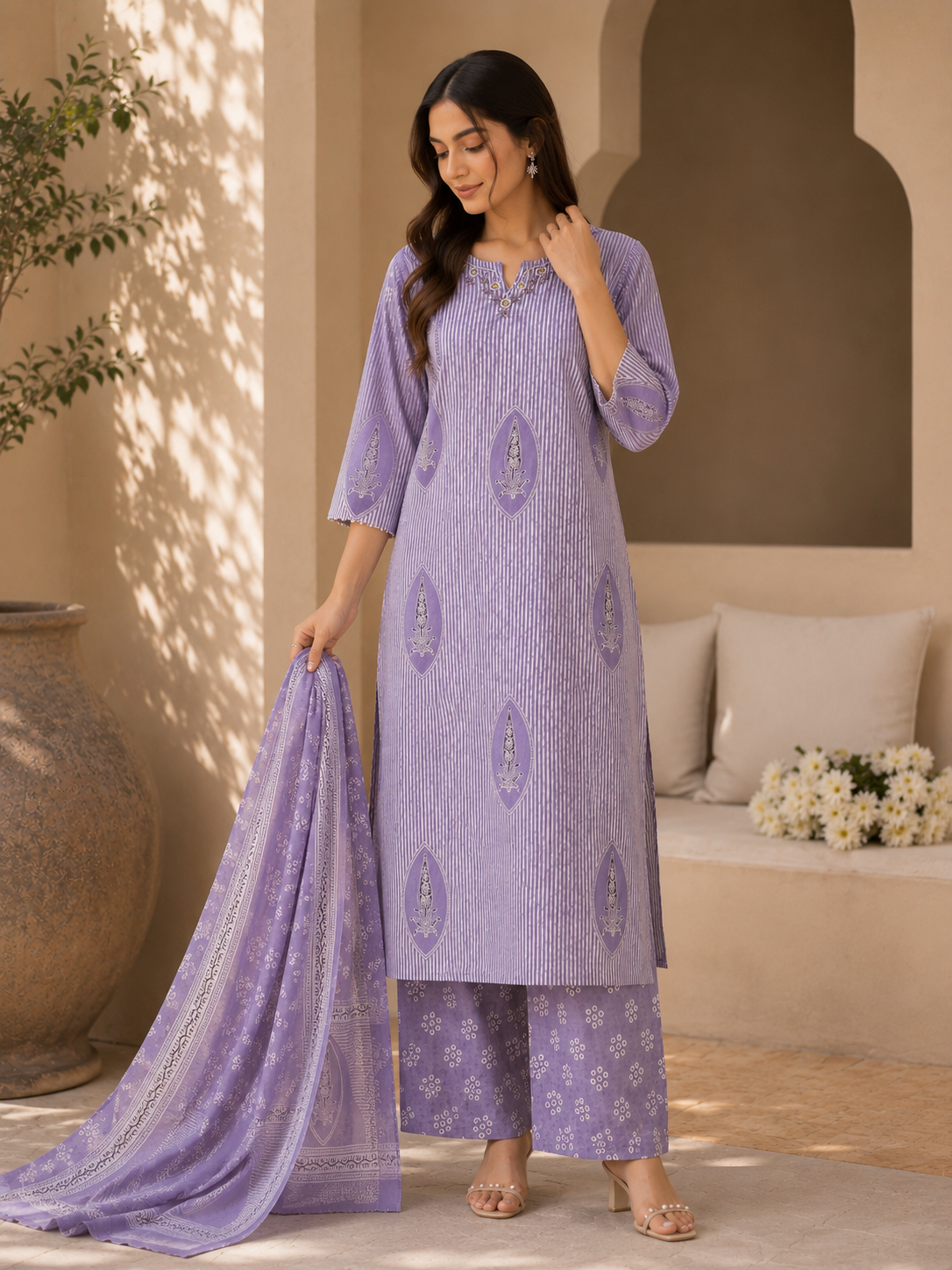 Lilac Elegance Suit Set