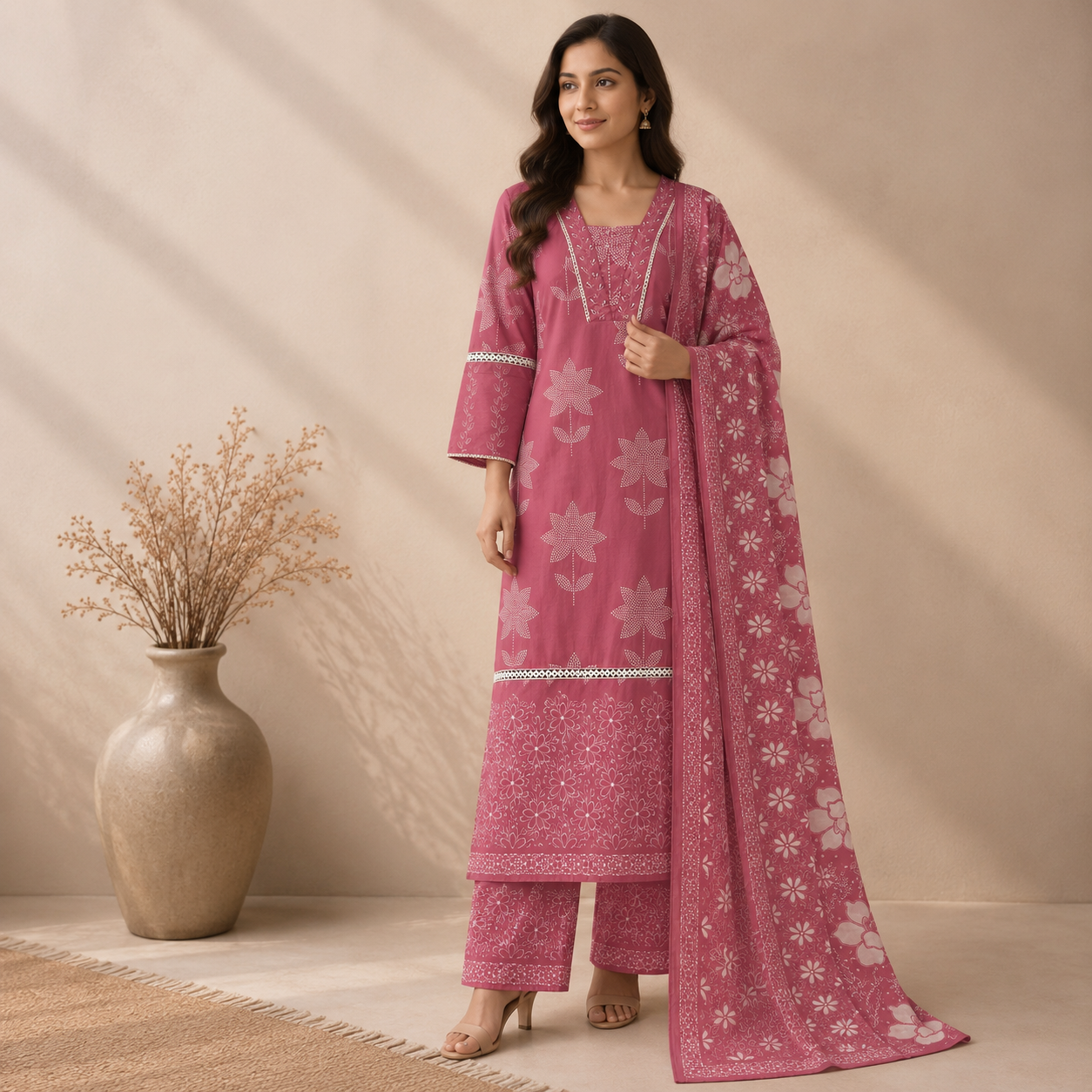 Rose Petal Suit Set